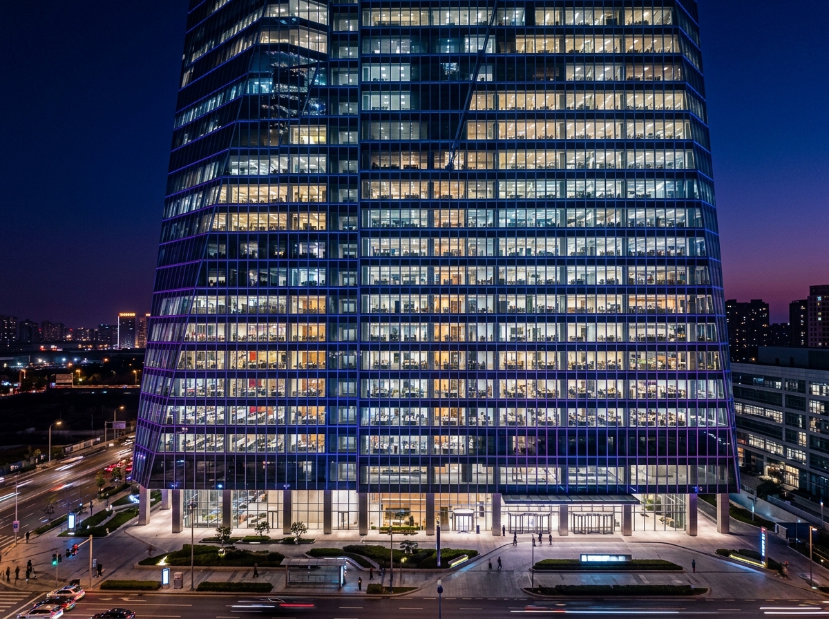 GM Nexus Studio High Performance Night Architecture Facade